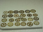 24 Used Similar Sizes 1 Inch Plus Brass Gears Steampunk Altered Art parts #25