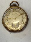 Antique Bulova gold Filled 17 Jewels Pocketwatch 1 3/4 Pre Owned, Runs (#5-189)