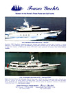 1991 Super Yacht AD VINTAGE PRINT David Fraser Yachts Broker Newport Beach Boat