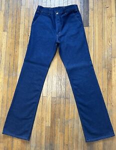 Vintage 1970s Levis Blue Jeans 32x34 Made In USA Orange Tab Talon Zipper Skosh