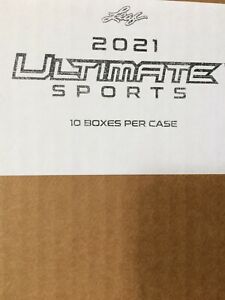 2021 LEAF ULTIMATE SPORTS FACTORY SEALED HOBBY 10 BOX CASE (MULTI-SPORT)