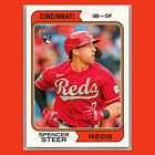 Rookie Baseball Card | #717 SPENCER STEER RC SP | 2023 Topps Heritage High
