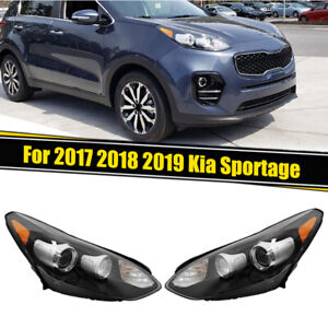 For 2017-2022 Kia Sportage Projector Headlight Headlamp W/ LED DRL Assembly Pair (For: 2022 Kia Sportage)