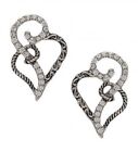 Montana silversmith womens Earrings And Necklace Woven Hearts Silver Love Set