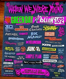 OFFICIAL When We Were Young FESTIVAL EVENT POSTER 2023 Las Vegas