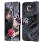 OFFICIAL ANNE STOKES DARK HEARTS LEATHER BOOK WALLET CASE FOR MOTOROLA PHONES
