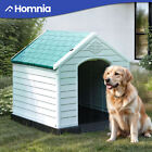 New Listing41'' Large Dog House Sturdy Plastic Puppy Shelter Water Resistant Elevated Floor
