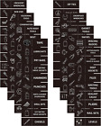 80Pcs Toolbox Organization Magnetic Labels, Large Toolbox Drawer Organizer Black