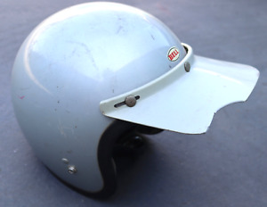 Vintage Bell Super Magnum Gray Grey Motorcycle Helmet Size 7 & 5/8