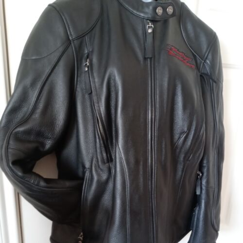 Harley Davidson Women  Leather Jacket ZIP OUT LINER ARMOR  1 W