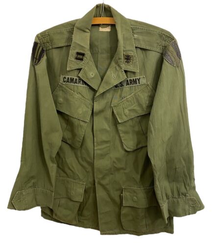 New ListingVietnam War Poplin Non-Ripstop Jungle Jacket Theater Made Patches Uniform