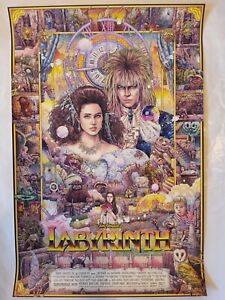Ise Ananphada Labyrinth Mondo Movie Poster Screen Print Henson Bowie