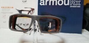 Armourx 6006 Grey Safety Glasses Frame with Demo Lenses (NEW) Ready for Rx 