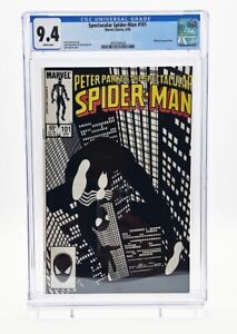 SPECTACULAR SPIDER-MAN #101 CGC 9.4 🔥 ICONIC BLACK SUIT SPIDEY COVER