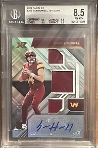 New Listing2022 Panini XR Sam Howell Rookie Triple Swatch Patch Auto /99 RC RPA Commanders