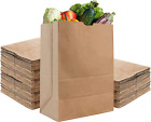 52 Lb Kraft Brown Paper Bags (100 Count) - Kraft Brown Paper Grocery Bags Bulk -