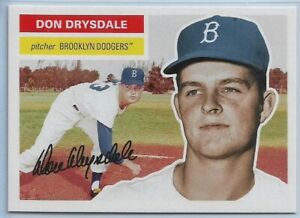 2021 Topps Throwback Thursday Don Drysdale #24 1956 Topps Dodgers TBT