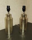 Table Lamps - Set of 2 Mercury Speckled Glass Silver & Gold 13.5