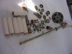 #E Vintage Lot  Metal  Chandelier Parts from a crystal antique chandelier