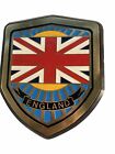 Gold Metal England Britain UK Flag Car Auto Emblem Badge