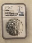 2018 Silver Eagle NGC First Releases slab .999 1oz. MS69