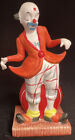 Vintage Painted Ceramic Clown Figurine Collectible Circus Antique Rare
