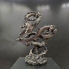 10cm Chinese Old Bronze Copper Statue Hand Carved Dragon