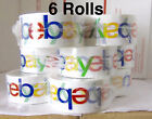 6 ROLLS OFFICIAL EBAY BRANDED TAPE PACKING SHIPPING SUPPLIES 75' x 2