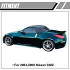 For Nissan 350Z 2003-2009 Black Convertible Soft Top Twill w/Heated Glass Window