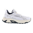 Puma RS-Trck Metallic 39470801 Mens White Leather Lifestyle Sneakers Shoes