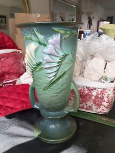 New ListingVintage Roseville Pottery Zephyr Lily Green 125 10