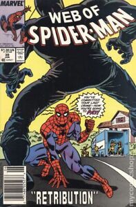 Web of Spider-Man #39 FN 1988 Stock Image