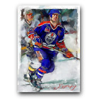 Mark Messier #4 Art Card Limited 12/50 Edward Vela Signed (Edmonton Oilers)