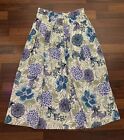 Vintage Koret Tiered Skirt Women's Purple & Blue Floral Print SZ 12