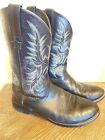 Ariat Mens Size 9 EE Black Heritage Stockman Western Cowboy Boots