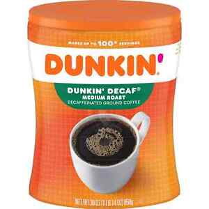 Dunkin' Original Blend Medium Roast Decaf Ground Coffee, 30 Oz Free Ship!!!