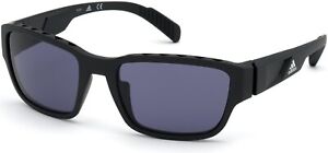 Adidas Sport SP0007 matte black smoke lens kolor up tm 02A Sunglasses