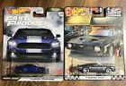 Hot Wheels Premium Boulevard& Fast And Furious Ford Mustangs  (Lot of 2) 1/64