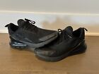 Nike Air Max 270 Men's Size 10 Sneakers Running Shoes Black Trainers #USED