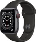 Apple Watch Series 6 GPS + LTE 40MM Space Gray Aluminum Case & Black Sport Band