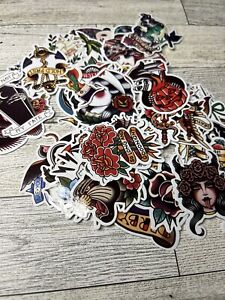 Old School Tattoo Mystery 10 Pack Stickers
