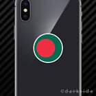 (2x) Round Bangladeshi Flag Cell Phone Sticker Mobile Bangladesh BGD