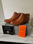 VIONIC JILL MILLIE  LEATHER  TOFFEE WOMAN'S ANKLE BOOTS SIZE 9.
