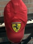Vintage Official Ferrari Racing F1 Logo Cap Hat Red Adult One Size Adjustable