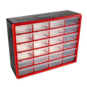 24 Drawer Storage Cabinet- Compartment Plastic Organizer