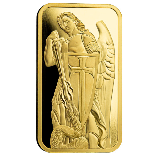 1oz .9999 Gold Bar PAMP / Scottsdale Mint Archangel Gold Bar Certi-Lock® #A507