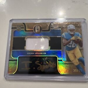 New Listing2022 Panini Gold Standard Isaiah Spiller AUTO Jersey PATCH RC SP #/49 Chargers!