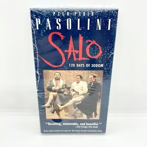 SALO: 120 Days Of Sodom VHS 1975 Italian w/English subs Pier Pasolini *SEALED*