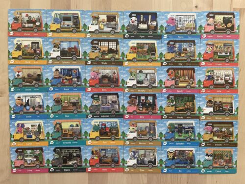 Animal Crossing New Leaf Lot of 36 RV Amiibo Cards US Version SEE DESCRIPTION