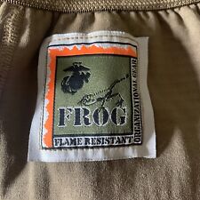 USMC Frog Men Pants Brown Grid Fleece Flame Resistant Polartec Small Reg
